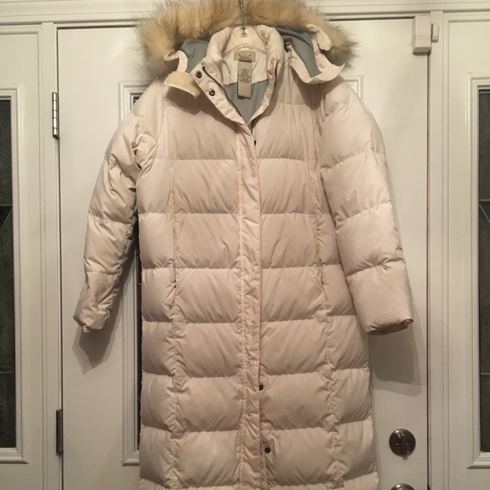 LL Bean down full length coat.